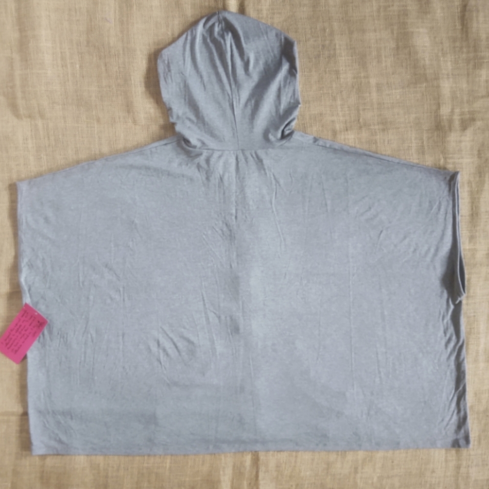 Twiggy London zip front lightweight poncho hoodie XL - Picture 4 of 7